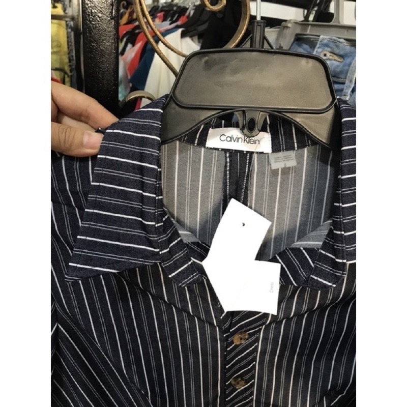 Đầm Ck sơ mi tôn dáng