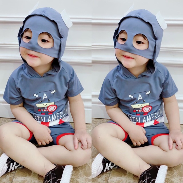 Bộ mũ siêu nhân đáng yêu, ngộ nghĩnh cho bé trai - BSNMN