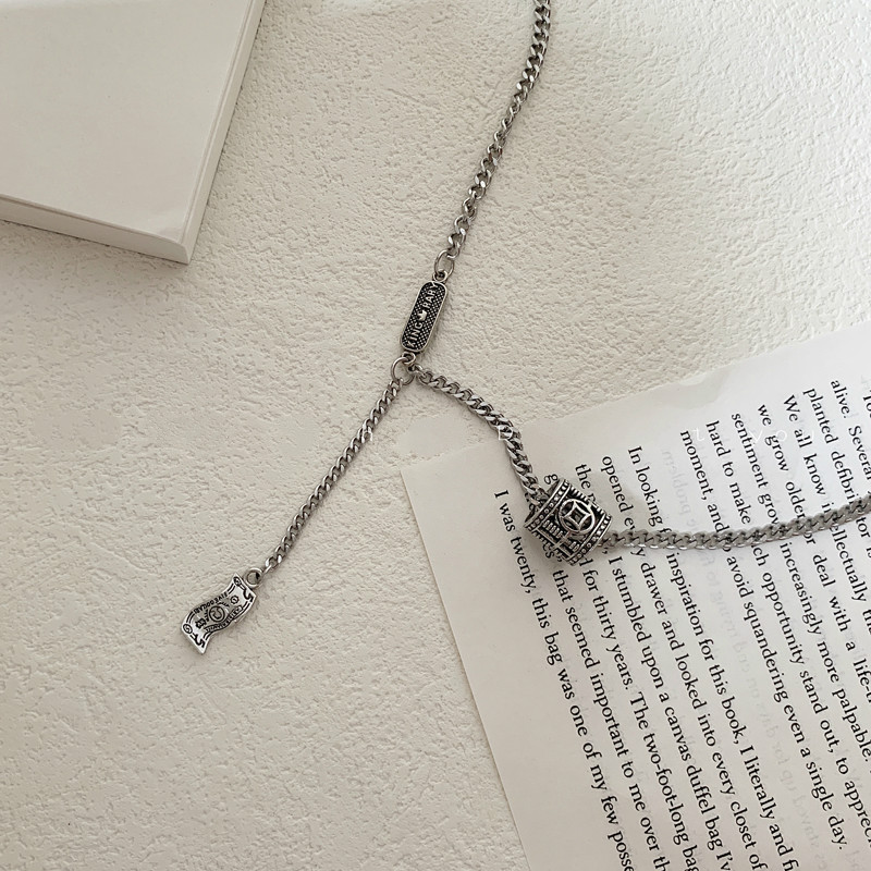 Dây chuyền mặt họa tiết đồng xu phong cách hip-hop cá tính