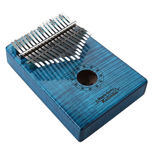 Đàn Kalimba Gecko 17 Phím Gỗ Phong Vân Hổ MC-BL (Xanh) Kèm Kèn Kazoo DreamMaker - Có sẵn