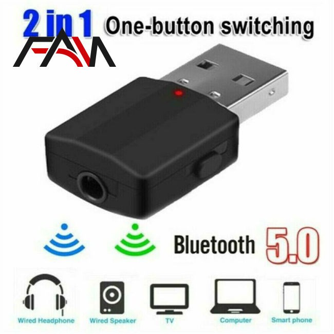 Usb Dongle Thu Phát Bluetooth 5.0 Cho Tv Pc Xe Hơi