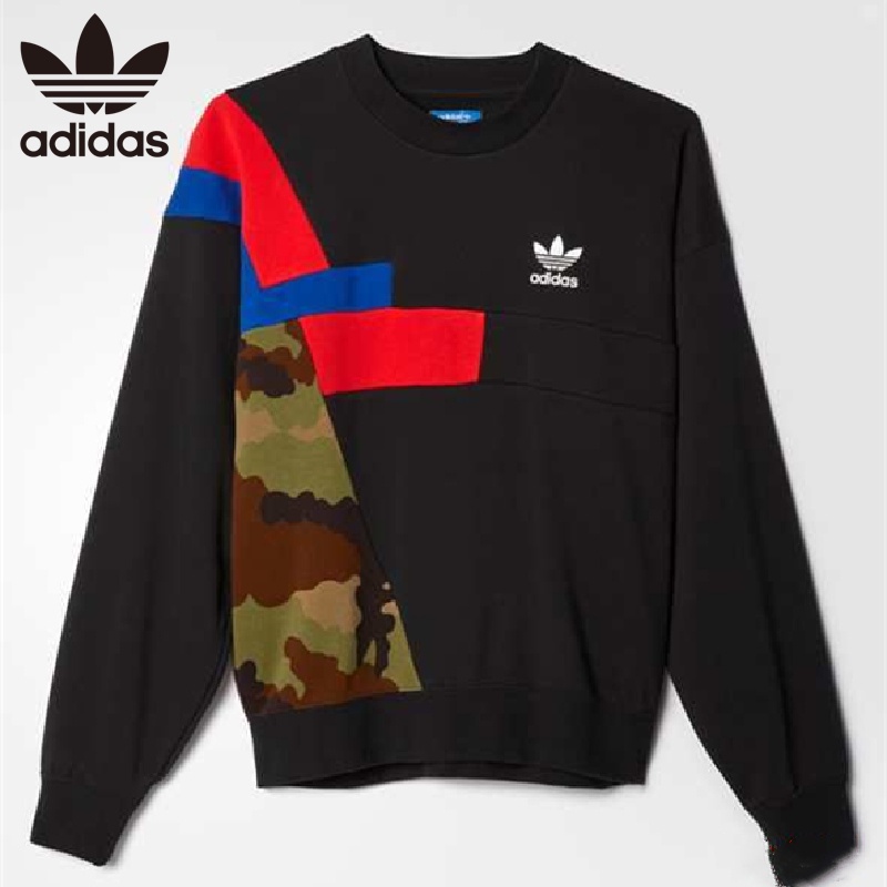 Áo Sweater Thể Thao Adidas 100% Chính Hãng Phối Màu Tương Phản AY9277