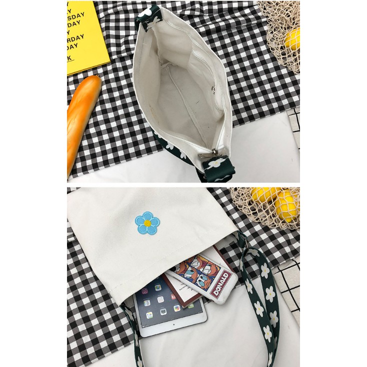 [ BLACKFRIDAY ] Túi tote vải bố đựng đồ canvas đeo chéo TITAOO TX326 - Hà Nội