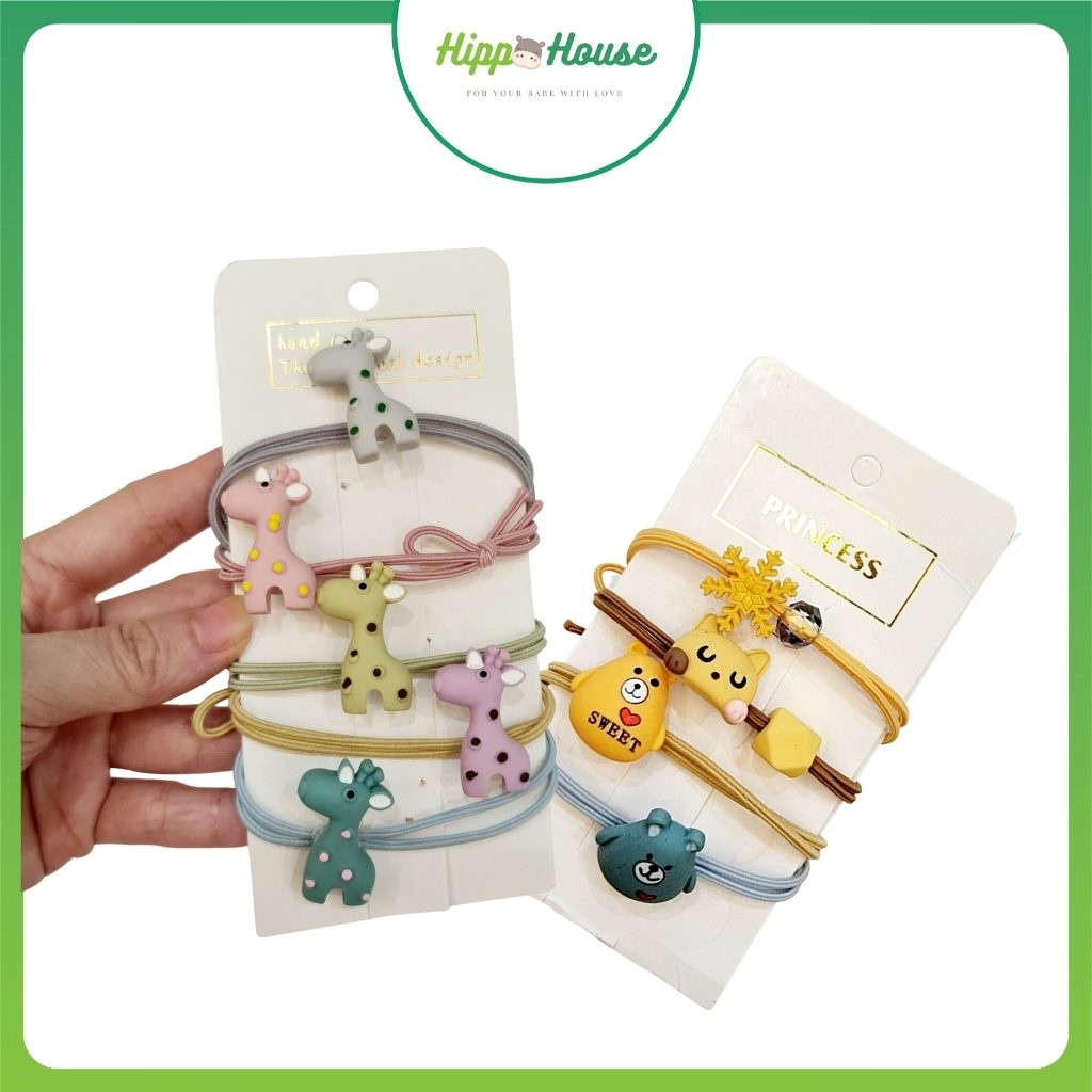 Dây Buộc Cột Tóc Đẹp Xinh Dễ Thương Kiểu Hàn Quốc Giá Rẻ Hippo House