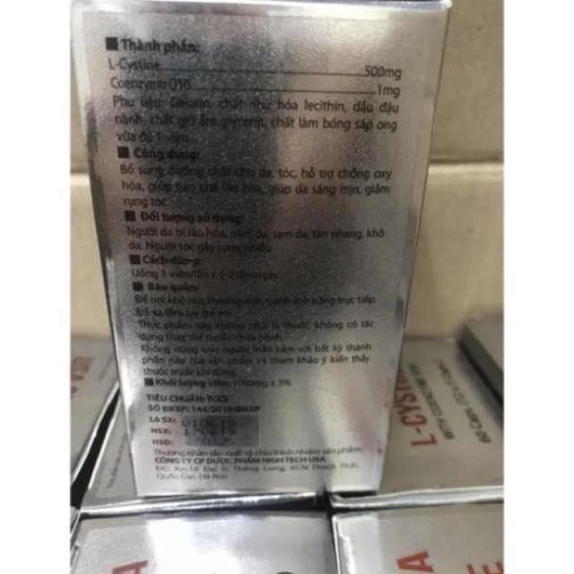 L - Cystine bổ sung dưỡng chất cho tóc, da hộp 60 viên | BigBuy360 - bigbuy360.vn