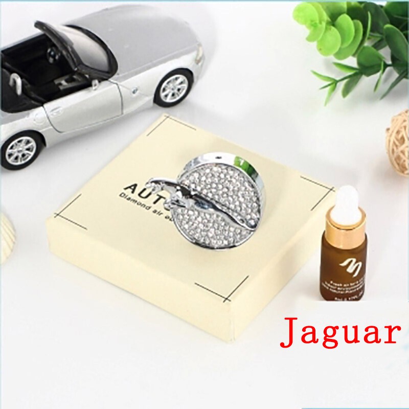 Phụ kiện logo đính kim cương nhân tạo trang trí xe hơi Jaguar
