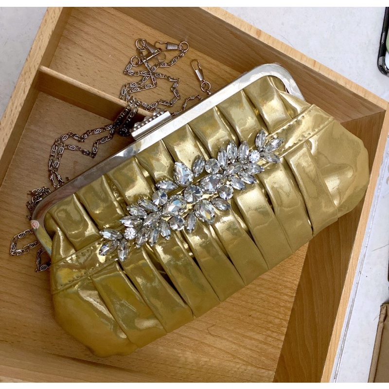 Túi Đầm Đeo Vai Gắn Hoạ  Tiết Cao Cấp