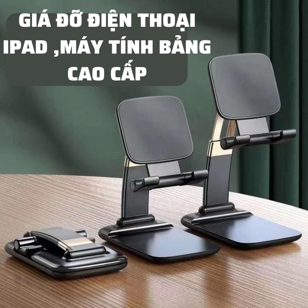 Giá Đỡ Điện Thoại, Ipad, Máy Tính Bảng Bằng Hợp Kim Nhôm - Giá Đỡ Điện Thoại Để Bàn Mẫu Mới 2021