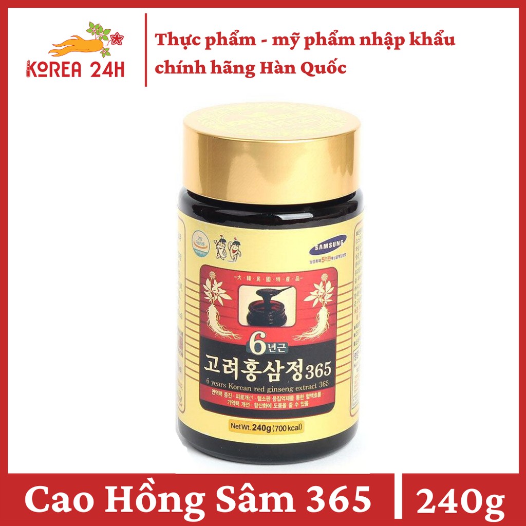 CAO HỒNG SÂM 365 6 NĂM TUỔI (1 HŨ)