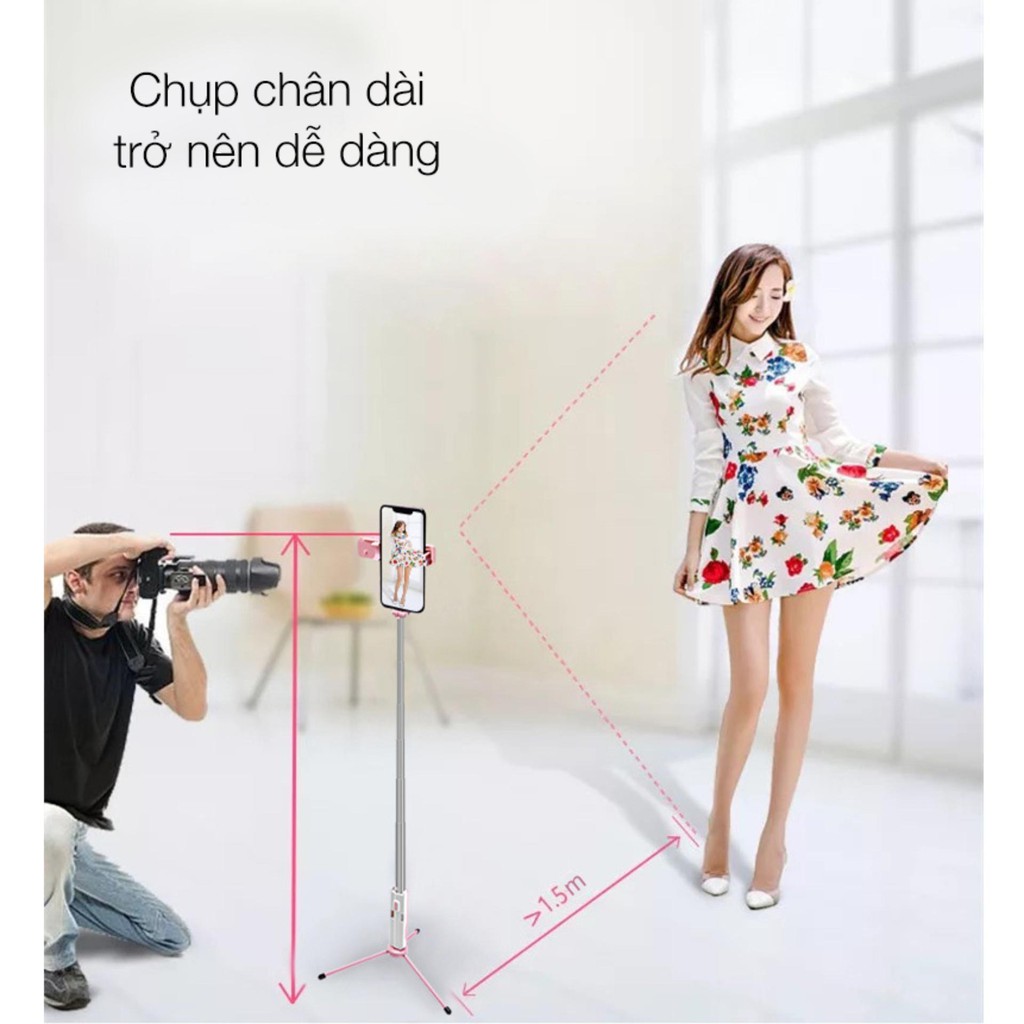 Gậy selfie chụp ảnh siêu nhỏ - Vừa chụp hình selfie tự sướng vừa làm tripod - Hàng nhập khẩuGậy chụp hình