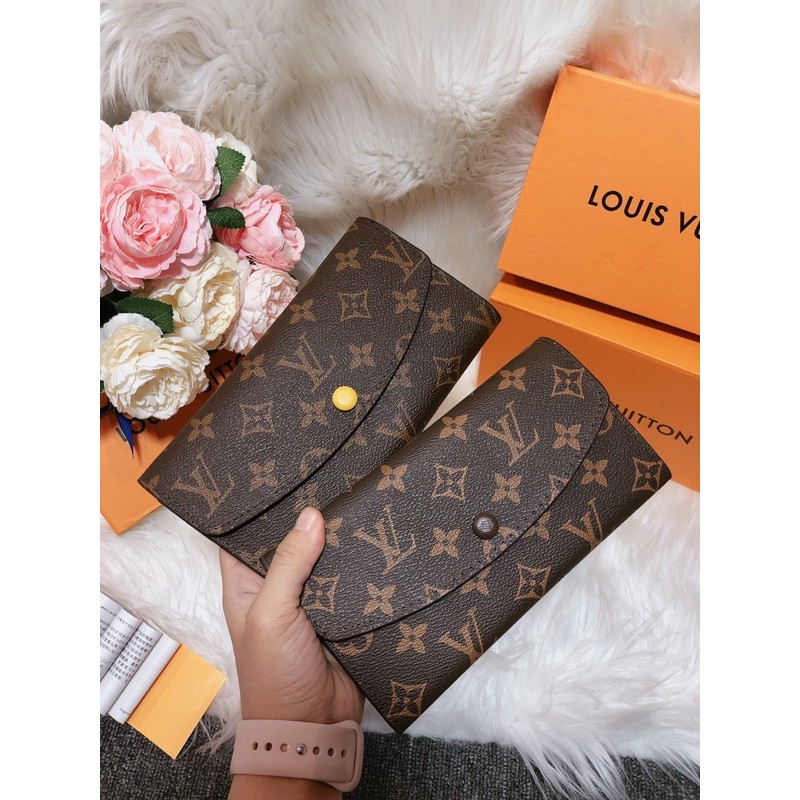 Ví hoa nâu cúc dài size 20 fullbox | BigBuy360 - bigbuy360.vn