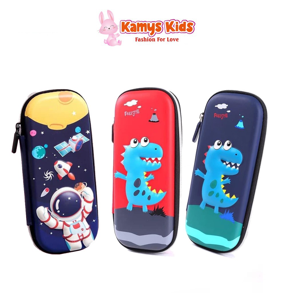 Hộp bút trẻ em 3D KAMYS KIDS kiểu dáng dễ thương cho bé trai bé gái