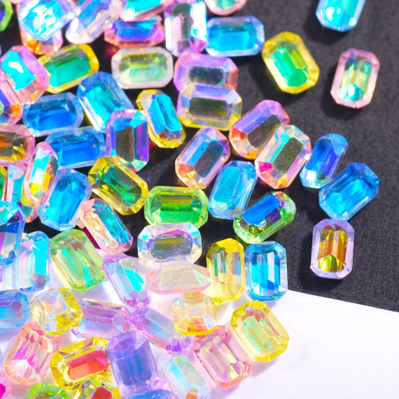 Set 100 Hạt Đá Đính Trang Trí Móng Tay Thời Trang