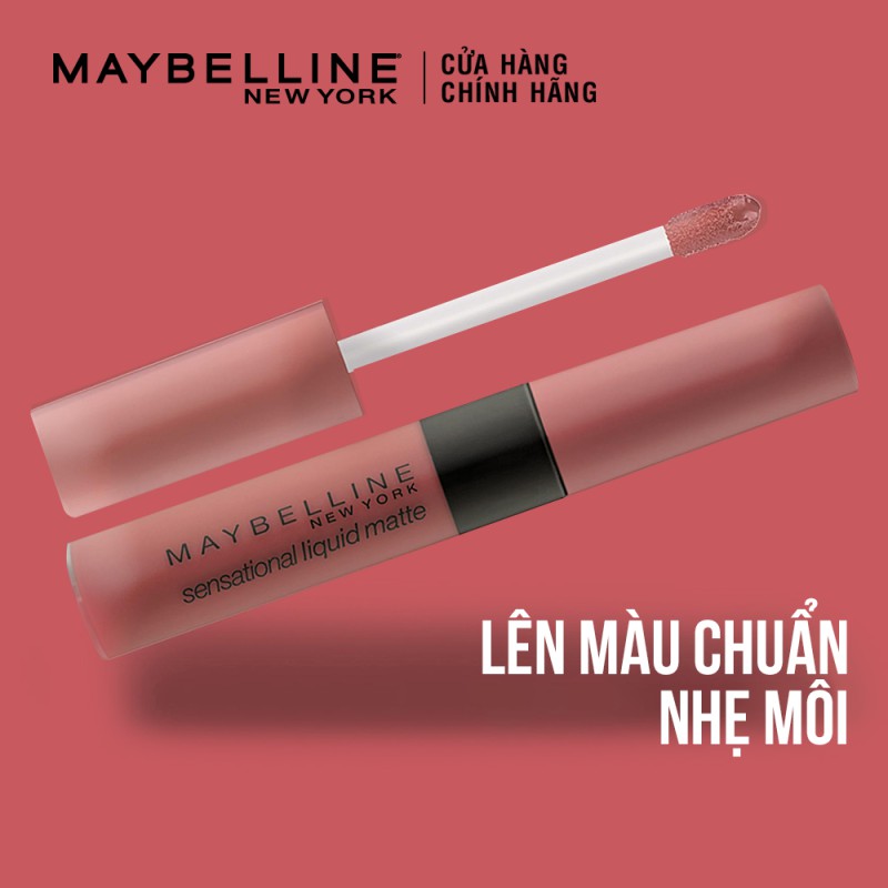 Son Kem Lì Nhẹ Môi Phiên Bản Tông Đất Maybelline New York Sensational The Nudes 7ml