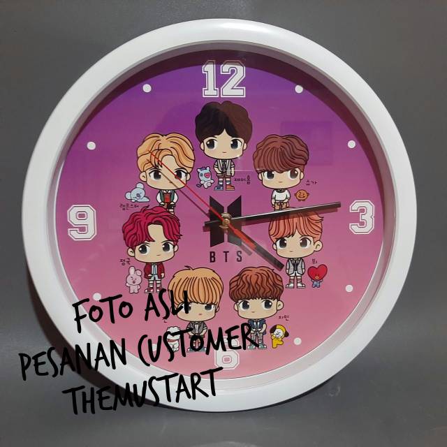 Đồng Hồ Treo Tường Bts Bt21 1 Độc Đáo