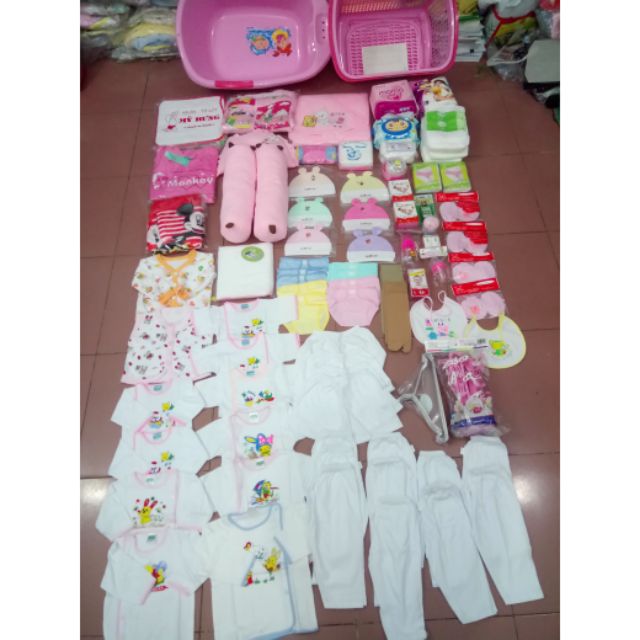 Combo đồ sơ sinh bé gái
