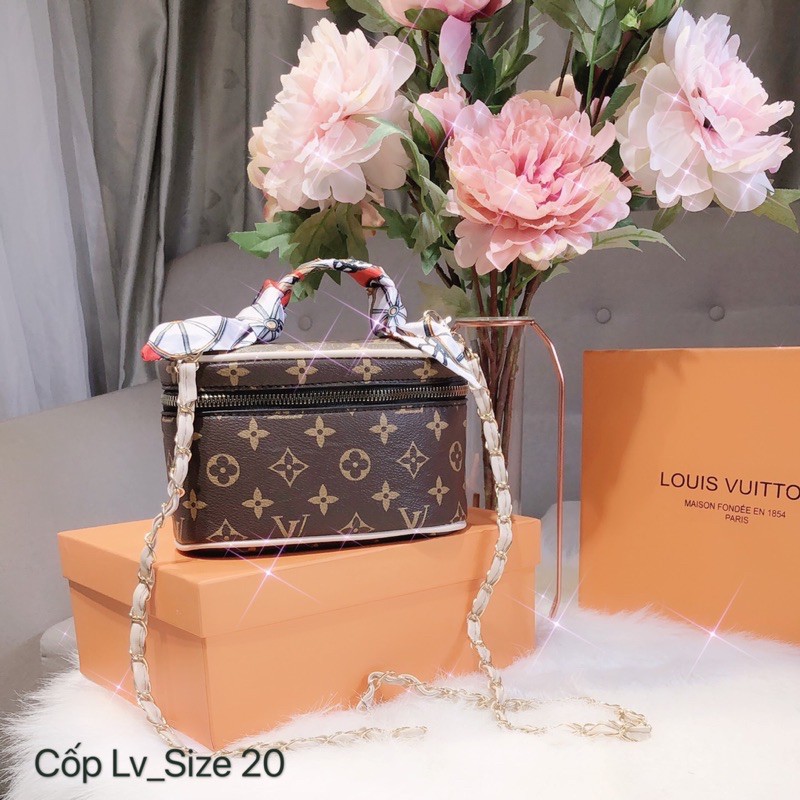 Túi đeo chéo nữ hoạ tiết nhỏ, Túi xách nữ mini kèm khăn | BigBuy360 - bigbuy360.vn