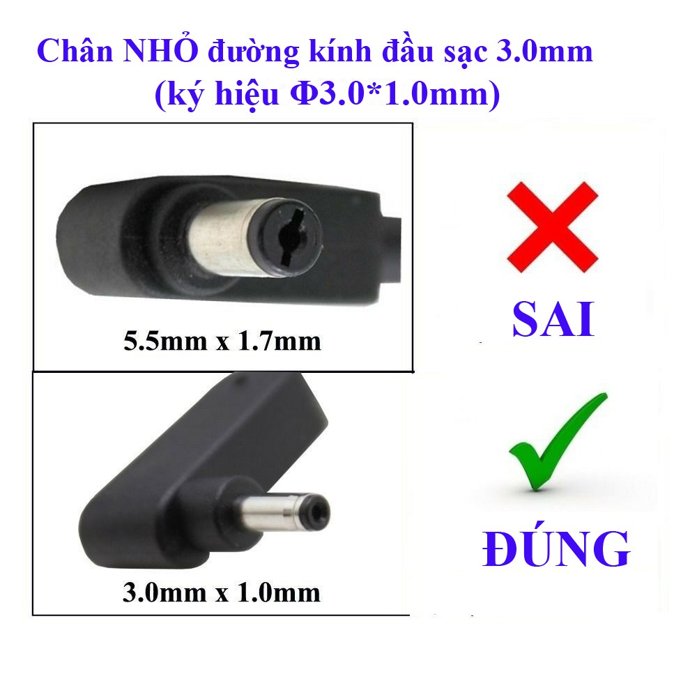 Sạc/ Adapter Laptop Acer V3-331/ V3-371/ V3-372, Sạc Laptop Acer 19V – 2.37A ZIN chân nhỏ