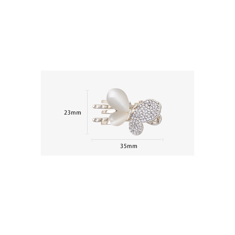 Kẹp Tóc Nữ Đính Đá Opal Phong Cách Hàn Quốc