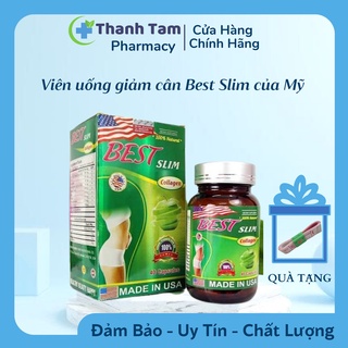 Viên uống giảm cân Best Slim Collagen của Mỹ giảm cân an toàn và hiệu quả Lọ 40 viên