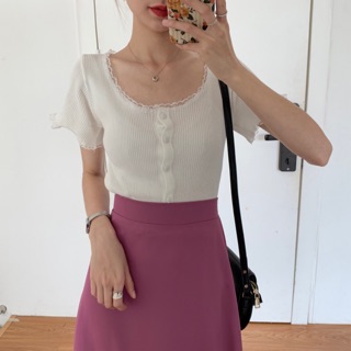 [Thanh Lý] Croptop viền ren Bigsize A13/A16