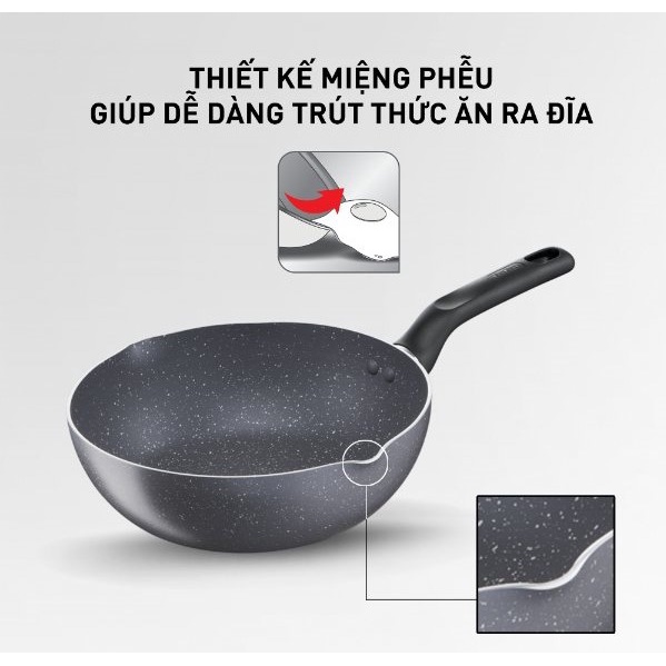 Chảo chiên sâu lòng Tefal Natura 28cm