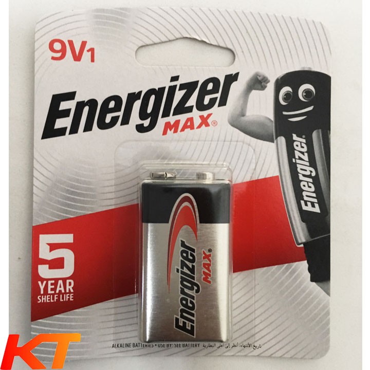 pin 9V Energizer alkaline Max 522 BP1 (combo 5 viên)