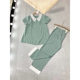 Bộ đồ bầu mặc nhà chất đũi mát lạnh thích hợp mùa hè