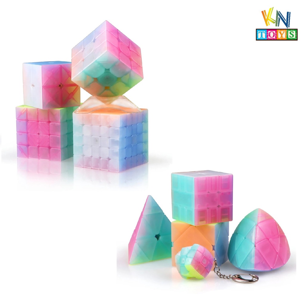 Đồ chơi trí tuệ Rubik Qiyi QY TOYS – Phiên bản Jelly Cube ( 2x2 3x3 4x4 5x5 Pyraminx Skewb Mastermorphix Ivy )