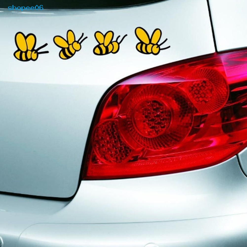 Miếng dán trang trí xe hơi hình chú ong sáng tạo