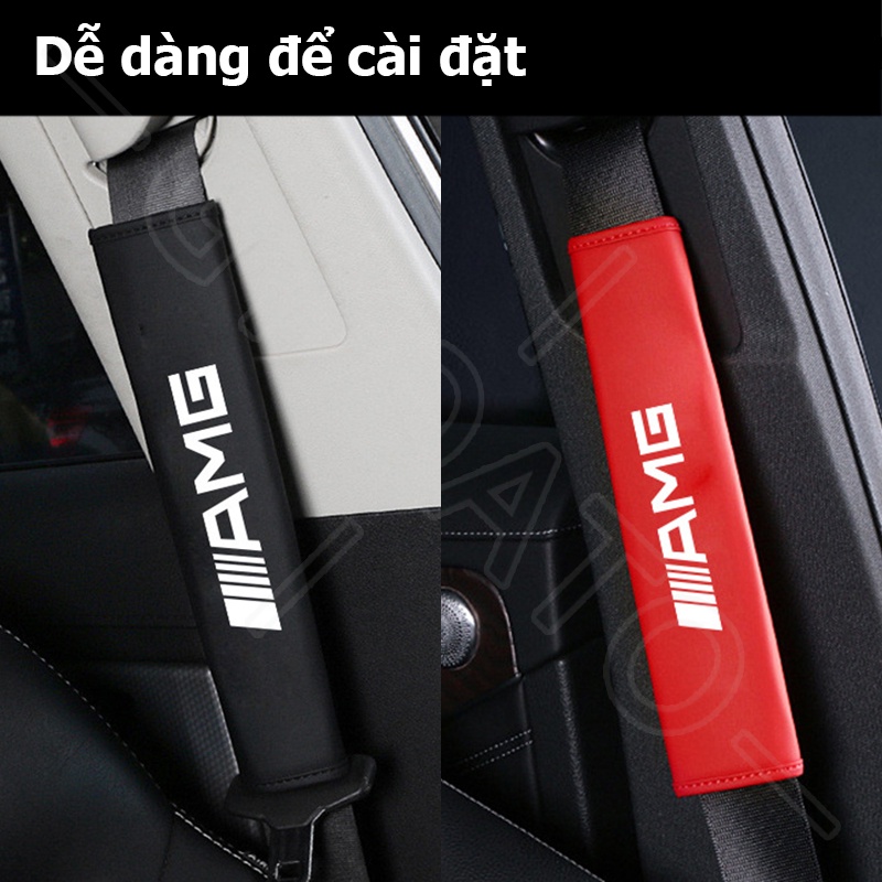 GTIOATO AMG Da DâY Đai An ToàN Ô Tô CàI DâY An ToàN Ô Tô BọC DâY An ToàN Xe HơI Phụ Kiện Oto Trang Trí Oto Phụ KiệN BêN Trong Ô Tô Cho Mercedes Benz W204 G63 GLC C200 W205 C300 AMG GLC300 E300 W213 W212