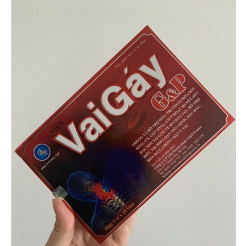 Viên vai gáy G&P Hộp 30 viên -Phòng và hỗ trợ điều trị thoái hóa đốt sống cổ,cột sống..