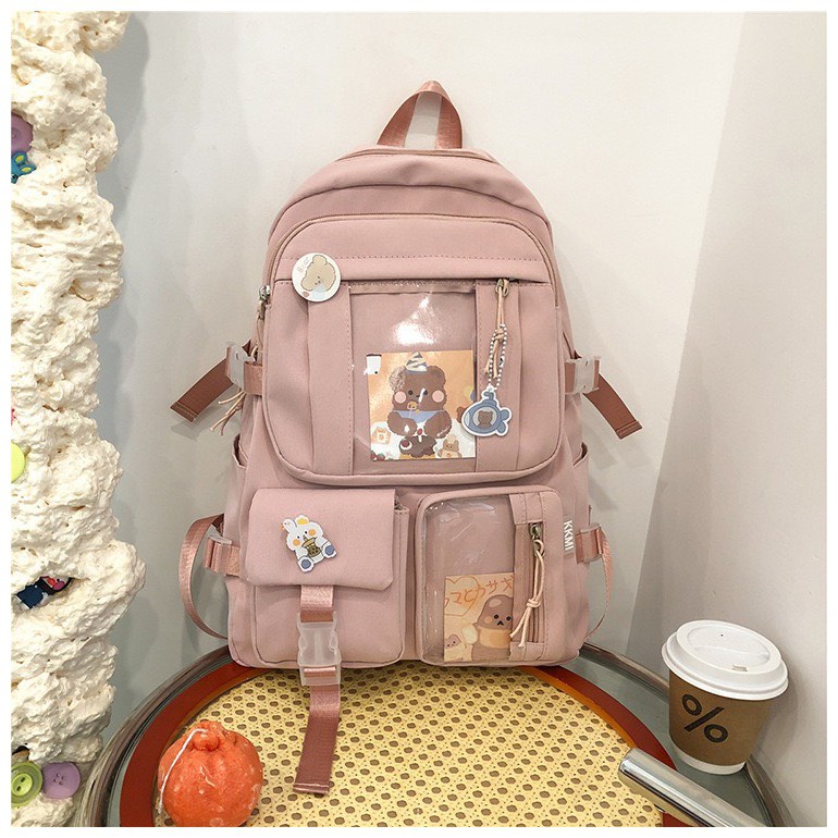 Balo Ulzzang Hàn Quốc nam nữ chống nước, balo đi học Ulzzang 604ULZ