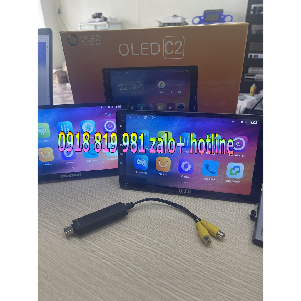 Jack video uot cho màn hình android, usb to cvbs. cáp chức năng xuất màn hình trần, gối cho màn android