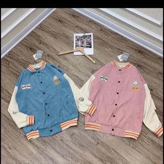 [ Kèm Ảnh Khách Mặc] Áo Bomber Nhung Tăm Cá Tính