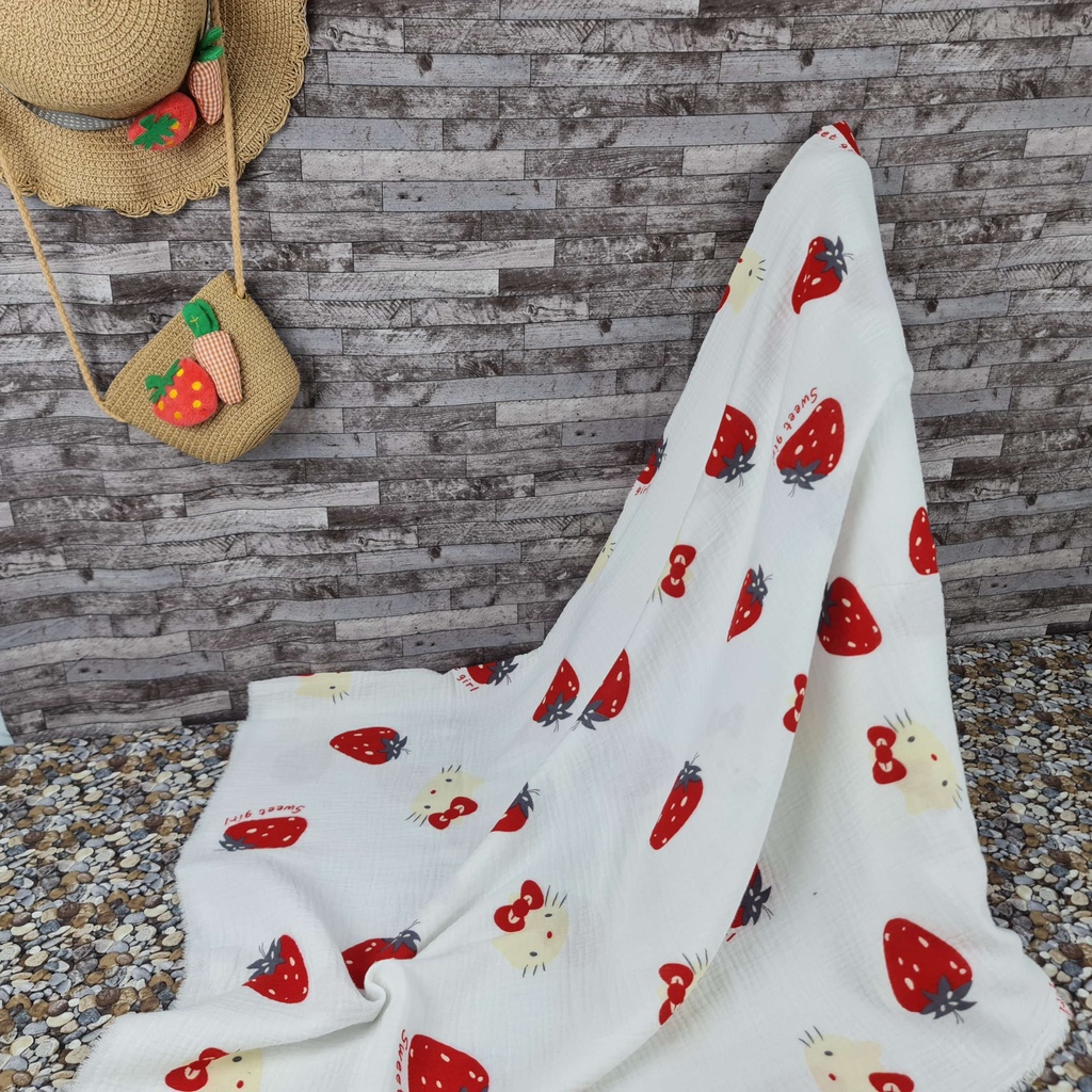 Vải xô muslin 2 lớp cao cấp - Bộ sưu tập các mẫu dâu
