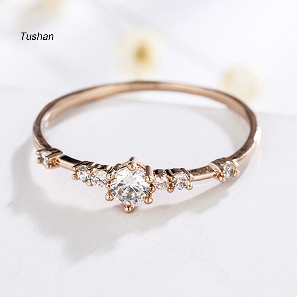 Dụng Cụ Kéo Căng TUSHNhẫn Mạ BạC ĐíNh Đá ThờI Trang