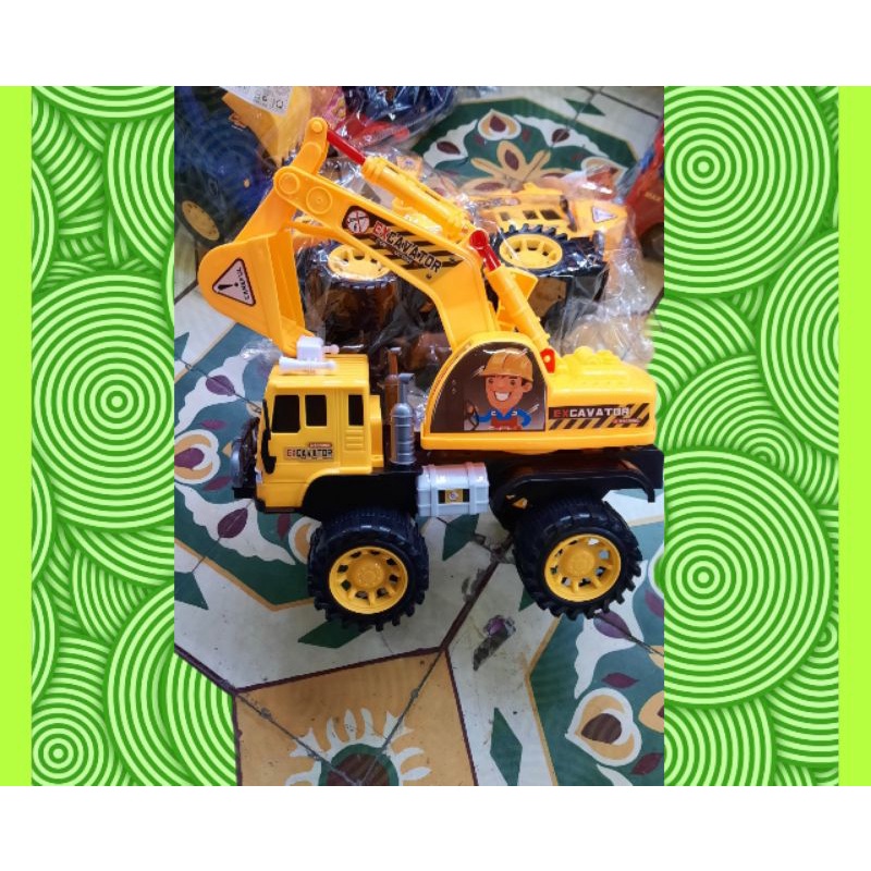 Cẩu múc màu vàng siêu to ,cẩu công trình