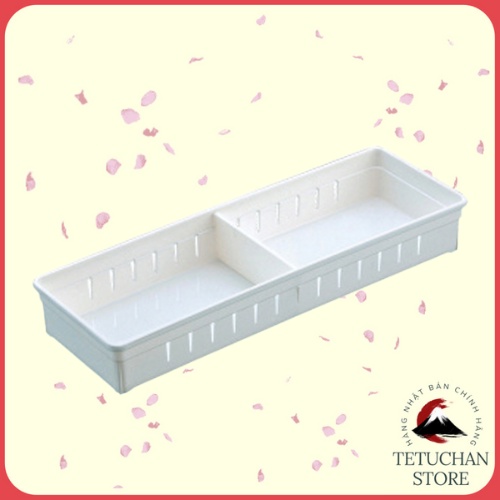 Khay chia ngăn kéo có vách chia 2 ngăn loại rộng Inomata nội địa Nhật Bản