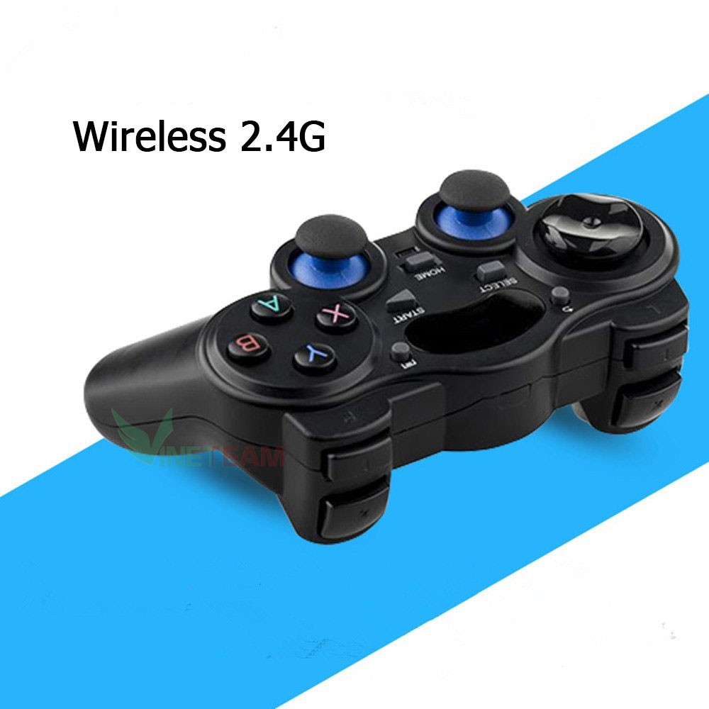 Tay cầm chơi game không dây USB Bluetooth 2.4G TGZ-850M cho PC, Laptop / Điện Thoại, TV Android, TV Box (MÀU ĐEN)