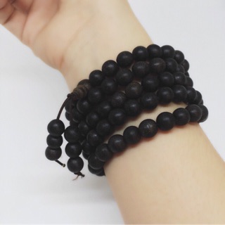 Chuỗi vòng tay trầm hương ép tinh dầu 6 ly