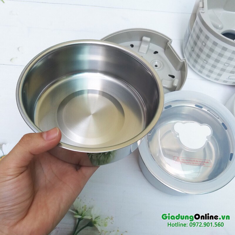 Hộp cơm điện Lock&Lock EJR216 2 Lít 3 tầng - Hàng chính hãng