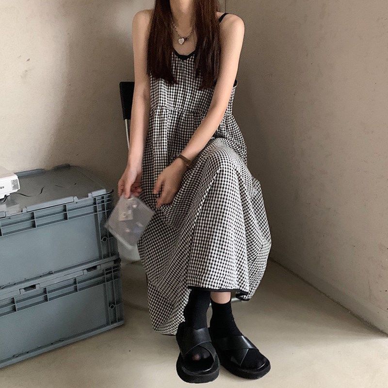 Váy Babydoll Cổ V Phong Cách Ulzzang