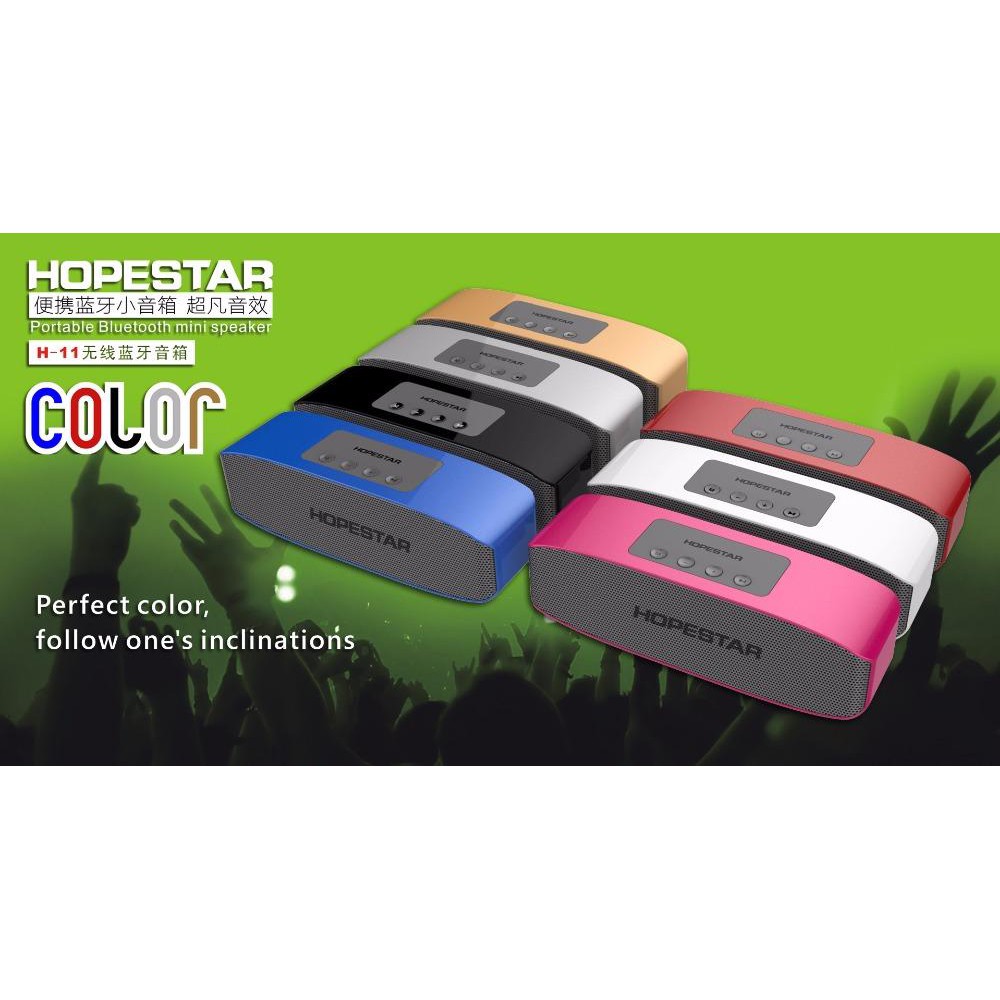 Loa bluetooth cao cấp HopeStar H11 - Âm thanh cực chuẩn (Màu ngẫu nhiên)