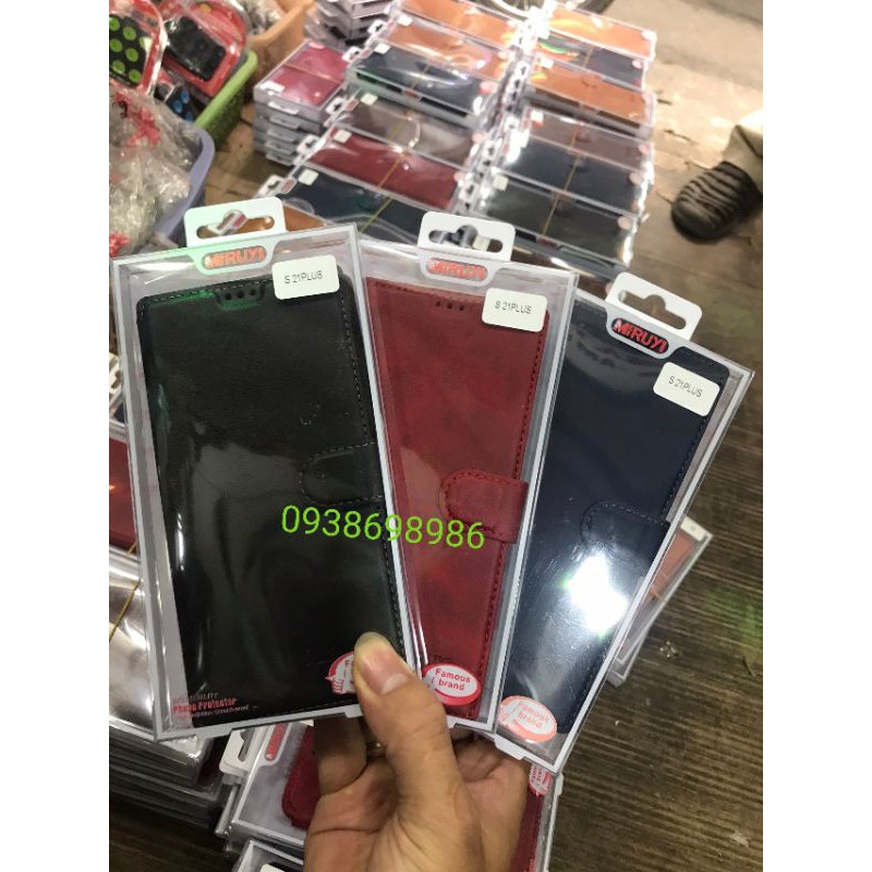 Bao da điện thoại dạng ví nút khóa nam châm cho Samsung Galaxy S21 Plus S21 Ultra S21+ S21Ultra 5G note 20 ultra