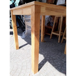 Bàn gỗ cao su 75x75x75