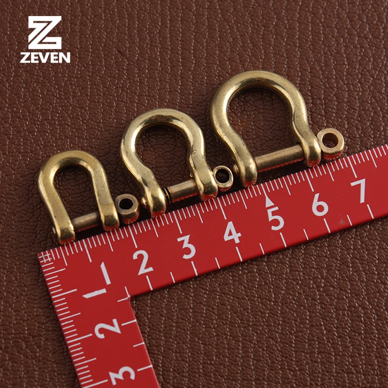 Móc Khóa Hình Chữ D Bằng Đồng Thau Cứng Chuyên Dụng Cho Làm Đồ Da