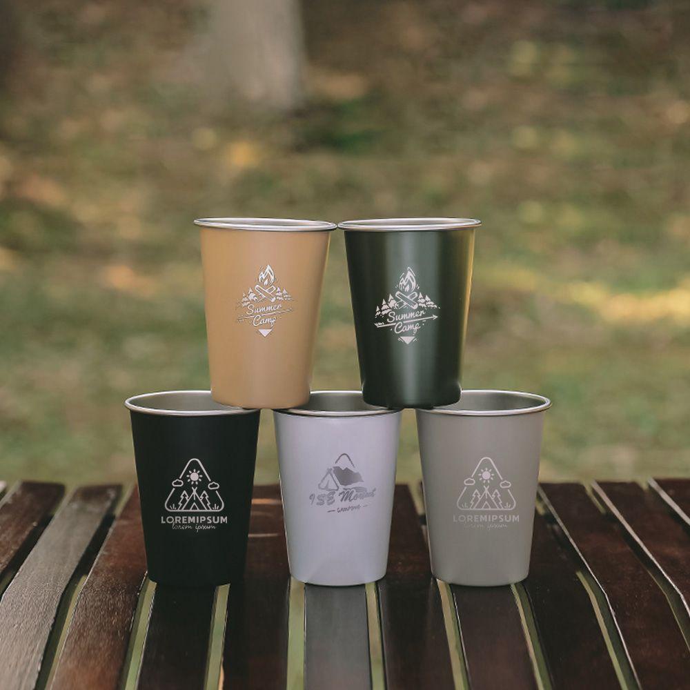 Ly Uống Nước Bằng Thép Không Gỉ Tiện Dụng Cho Cắm Trại