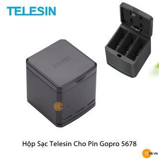 Mua Hộp sạc 3 pin Telesin cho Gopro 8 7 6 5 mẫu mới