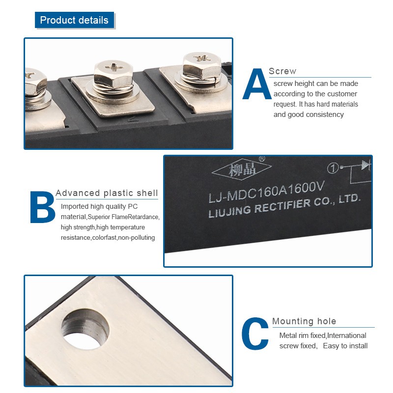 Module bán dẫn MDC160A1600V
